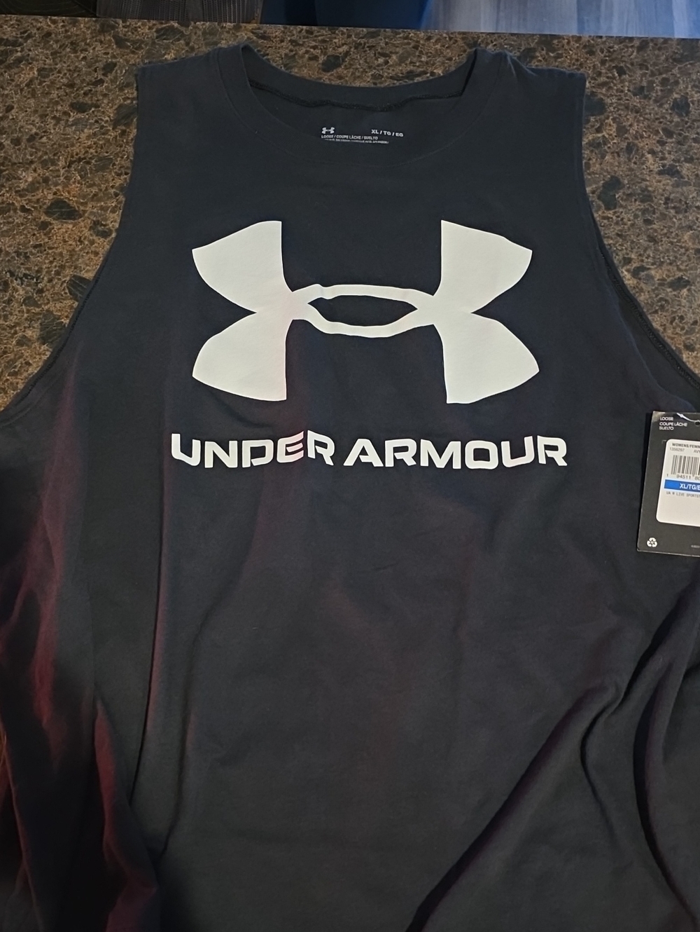 Under Armour Men’s Black Sleeveless Logo Tank